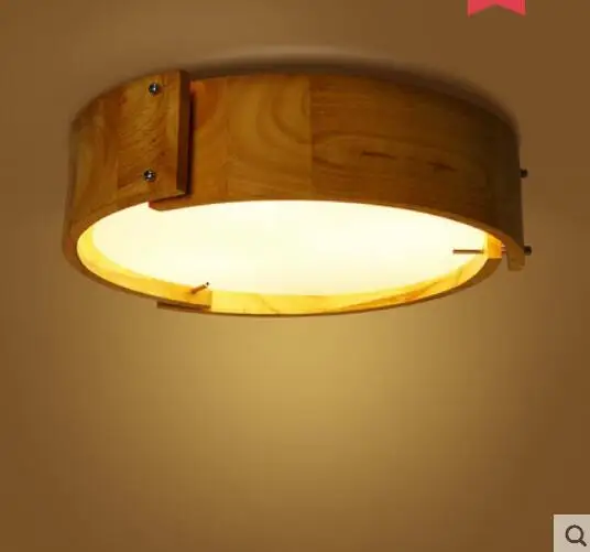 

Led ceiling lamp simple modern solid wood bedroom lamp warm study lamp room restaurant lamp