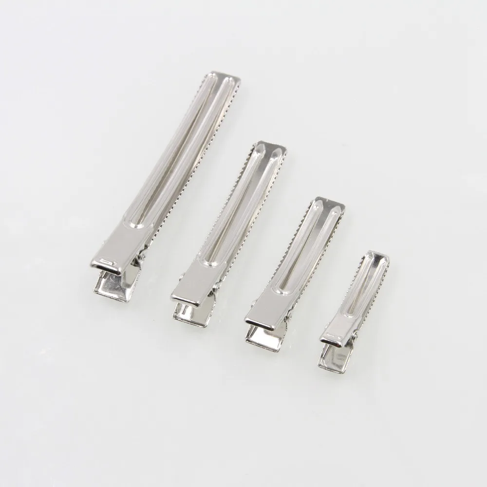 

10 50pcs/lot Metal Double Fork Hairpin Cable Lead Testing Metal Alligator Clips Clamps Hair Clips Hairpins 35mm-80mm