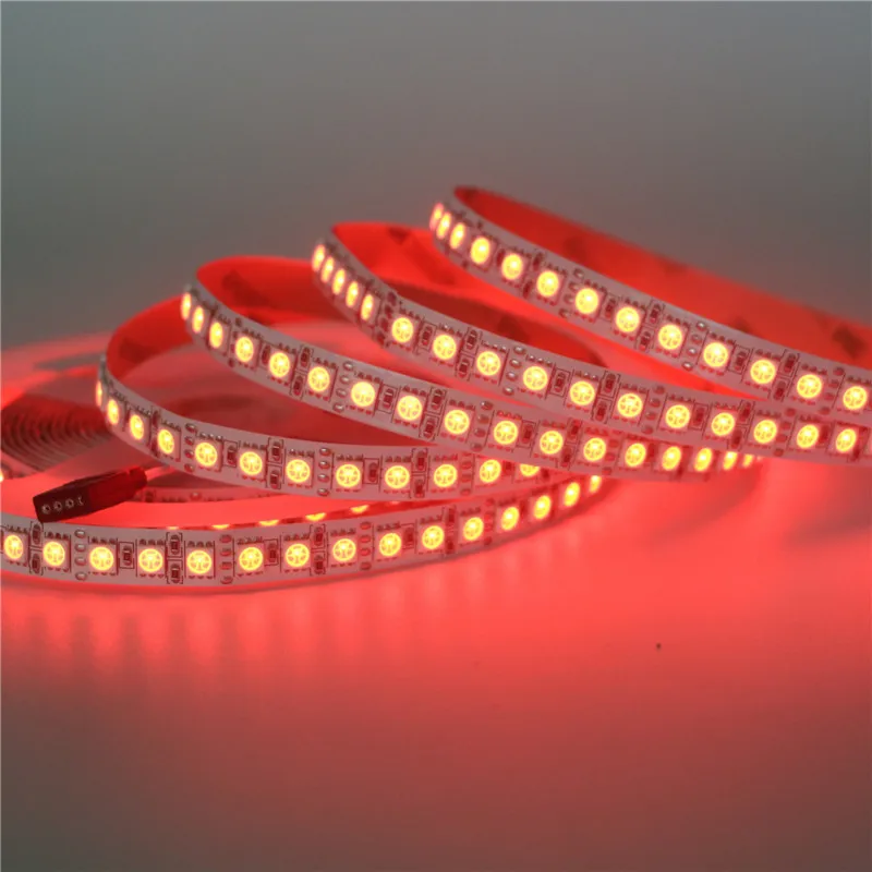 5 м/лот DC12V Светодиодная лента 5050 RGB/белый/теплый белый гибкая 120 светодиодов/м м 600