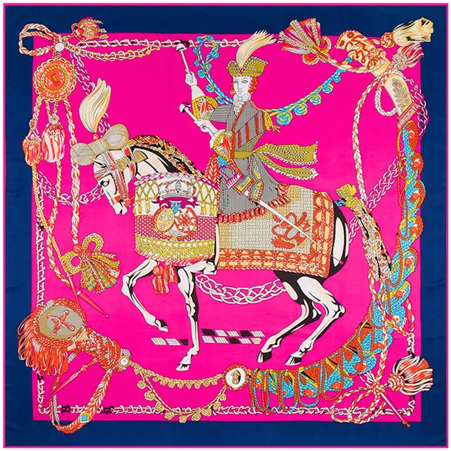 

2017 Fashion bandana 130CM*130CM Long Shawls Gold Printing Silk Scarf Luxury Brand Scarves Women Scarf With Beach sunblock