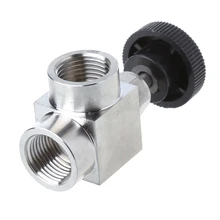 1/" BSP одинаковая внутренняя резьба 304 нержавеющая сталь контроль потока запорный игольчатый клапан# Sep.07