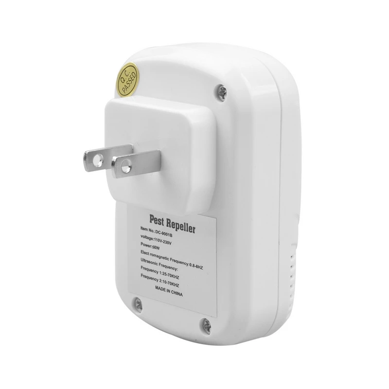 110-250V6W Electronic Mouse Killer Ultrasonic Mouse cockroach Killer Mosquito Repellent Rats Pest Control White US Plug (5)