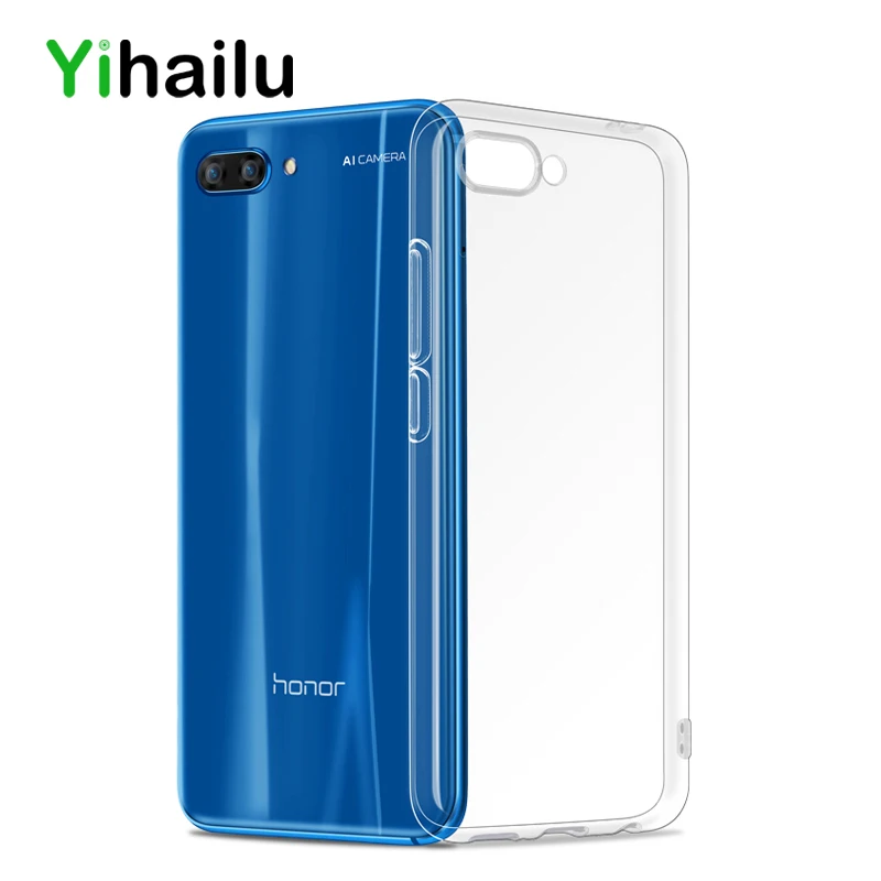 

Honor 10 Case Transparent Slim Soft TPU Back Cover for Huawei honor10 Protector Camera Anti-knock Phone Cases for honor 10 caso