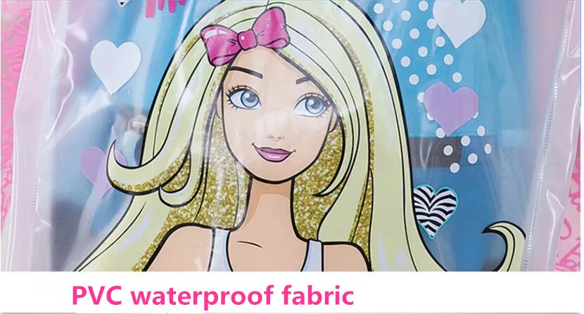 11.Raincoat for Children Cartoon Kids Girls boys rainproof Rain Coat Waterproof Poncho Rainwear Waterproof Rainsuit Raincoat Barbie Thomas