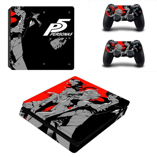 Persona 5 королевская PS4 тонкая наклейка для sony playstation 4 консоль и контроллер для Dualshock 4 PS4 тонкая наклейка - Цвет: KYSP4S-0233