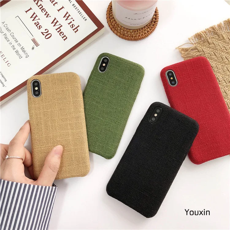 

Spring Solid color woolen phone case for iphone 7 case for iphone 6 6s 7 8 plus X phone case anti-fall personality phone cover