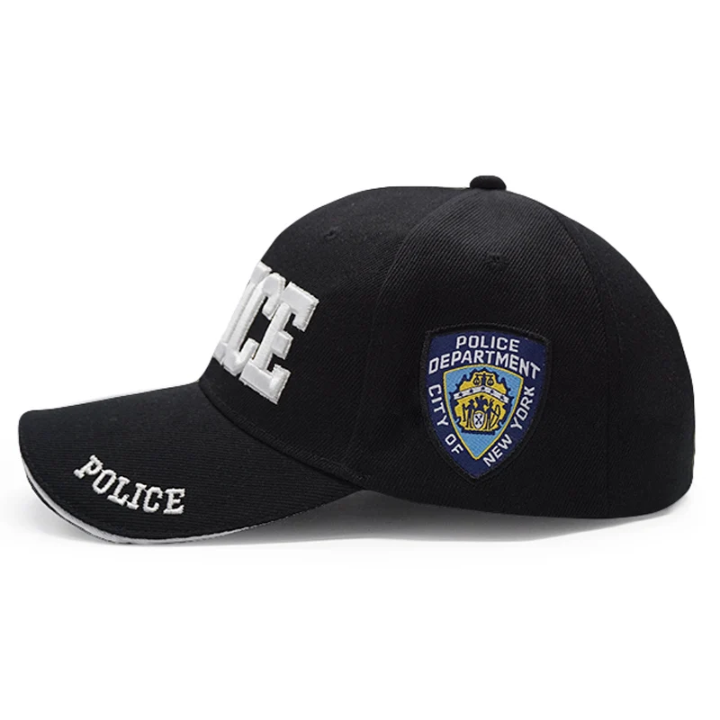 Новая брендовая полицейская бейсбольная кепка, Мужская армейская тактическая бейсболка кепки, Регулируемая унисекс Повседневная бейсбольная кепка SWAT Bone