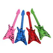 12 шт. надувная пляжная гитара из ПВХ игрушечный музыкальный инструмент для детей игрушка плавательный бассейн с игровой корзиной дни рождения вечерние подарки на день рождения