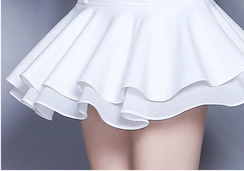 Amberheards летние корейские плиссированные женские юбки Сексуальная эластичная мини-юбка с высокой талией Безопасные Брюки обёрточная Короткая юбка для женщин