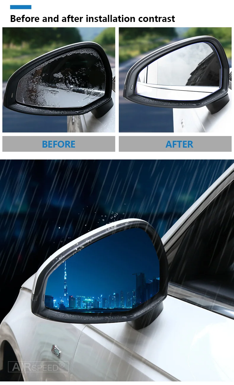 Заднего вида автомобиля зеркальная защитная пленка анти туман антибликовые непромокаемые наклейки для Subaru Forester Outback XV Legacy интимные аксессуары