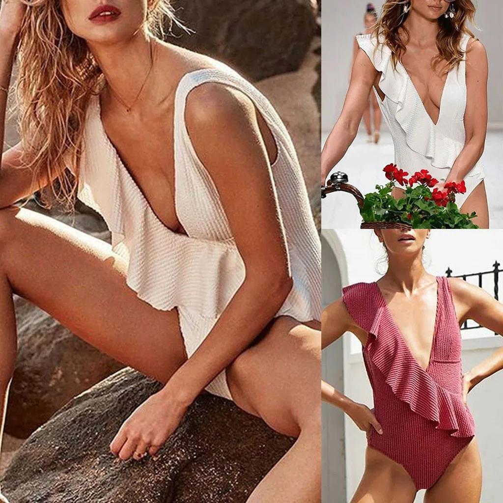 

Womail Women Swimwear Beachwear Push up piece Bikini Swimsuit Bathing Suit maillot de bain femme women swimsuit cupshe
