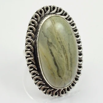 

Jaspers Ring Silver Overlay over Copper , Size: 7 , R1909