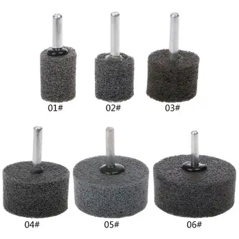 

6mm Shank Fiber Nylon Special Mounted Point Grinding Head For Mould Finish Polishing Grinder Rotary Tools