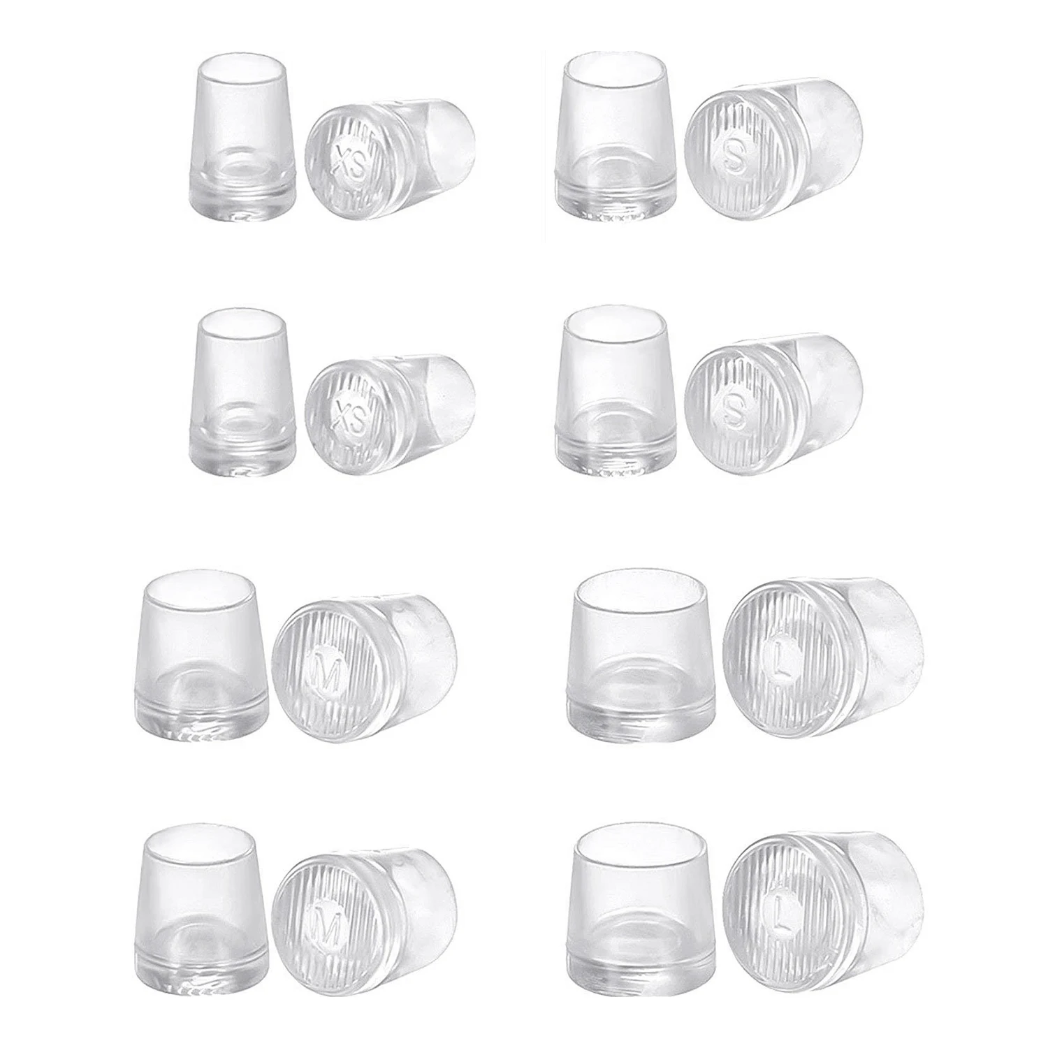 

8 Pairs High Heel Protector Heel Repair Caps Covers, Extra Small, Small, Medium, Large,high heel protectors for walking on gra