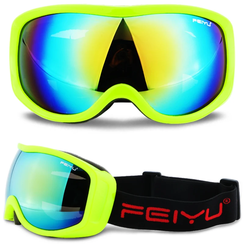Мужские зимние лыжные очки Gafas линзы UV400 незапотевающие для сноуборда мотокросса