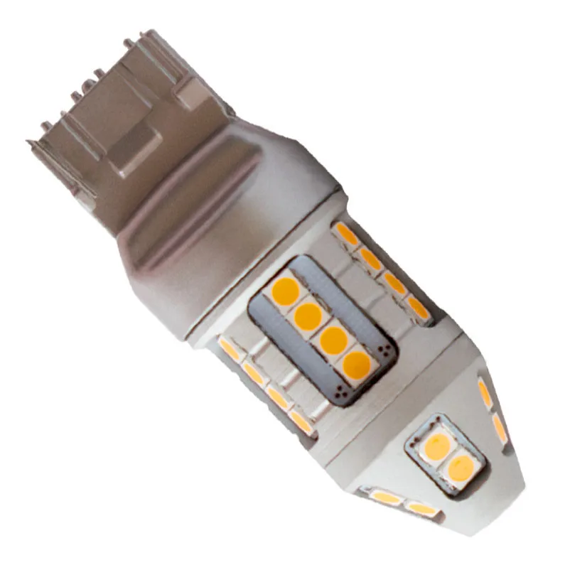 T20 7440 W21W WY21W супер яркий 30 светодиодный 3030 SMD Автомобильный задний фонарь тормозной светильник s авто задний фонарь дневной ходовой светильник красный желтый