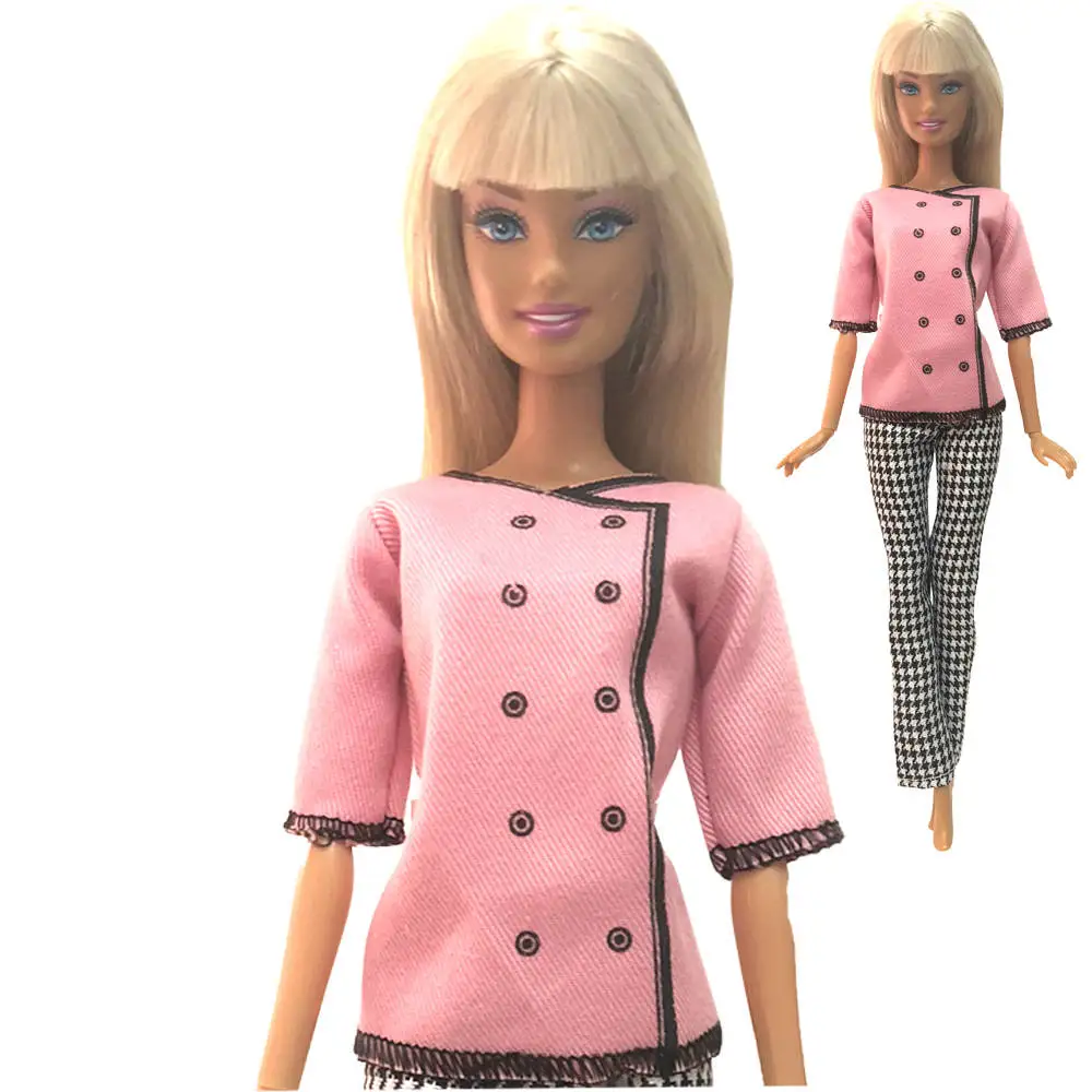 NK Одежда для кукол смешанный стиль наряды повседневные штаны костюмы для куклы Барби лучший подарок Детские аксессуары для игрушечной куклы детские игрушки JJ - Цвет: Синий