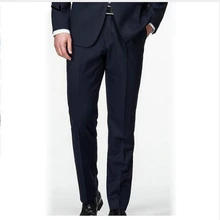 Индивидуальный заказ мужской костюм брюки классический элегантный сплошной плоский шерстяной костюм брюки деловой Повседневный изысканный костюм брюки