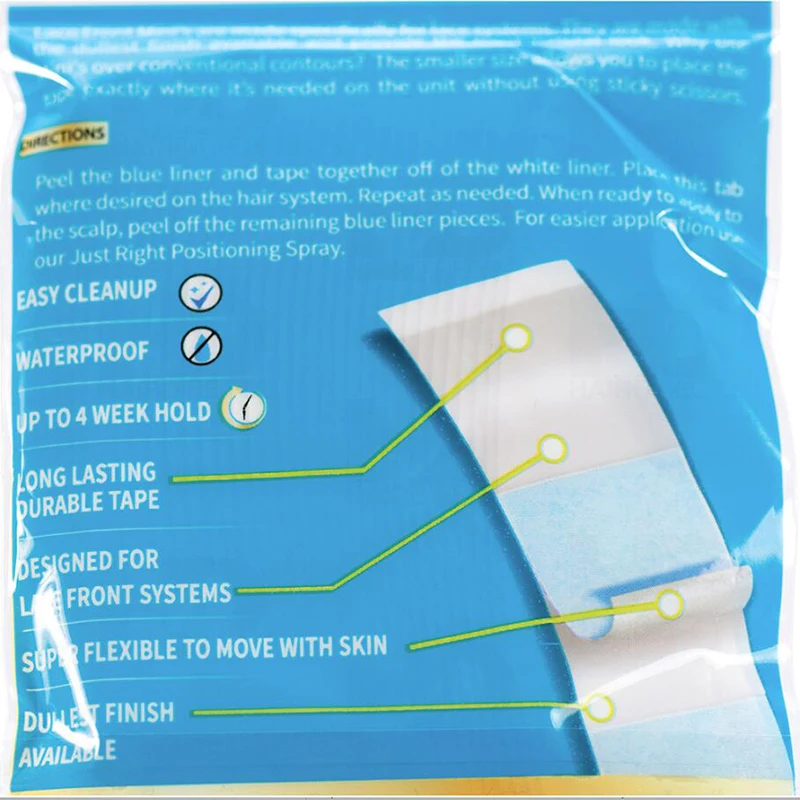 walker tape lace front minis Adhesive Double Side Medical US Walker Tape For Wigs and Toupees hair piece tape