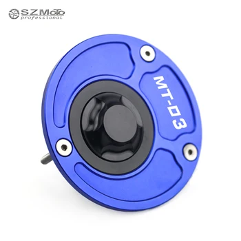 

For YAMAHA MT-03 MT03 MT 03 2017 2018 Motorcycle Accessories Gas Fuel Tank Cap Cover Red / Blue With LOGO CNC
