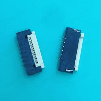 

8-pin Gold-plated FPC Connector 1.0 Spacing Flip Type LCD Screen Line Socket High Temperature Resistance