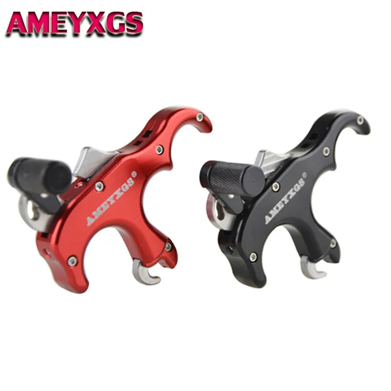 1pc Archery Bow Release Aids Thumb Grip Caliper Trigger 3 Finger