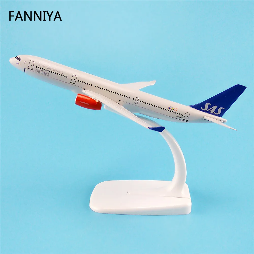 16cm Alloy Metal AIR Scandinavian SAS Airlines Airbus 330 A330 Airways ...