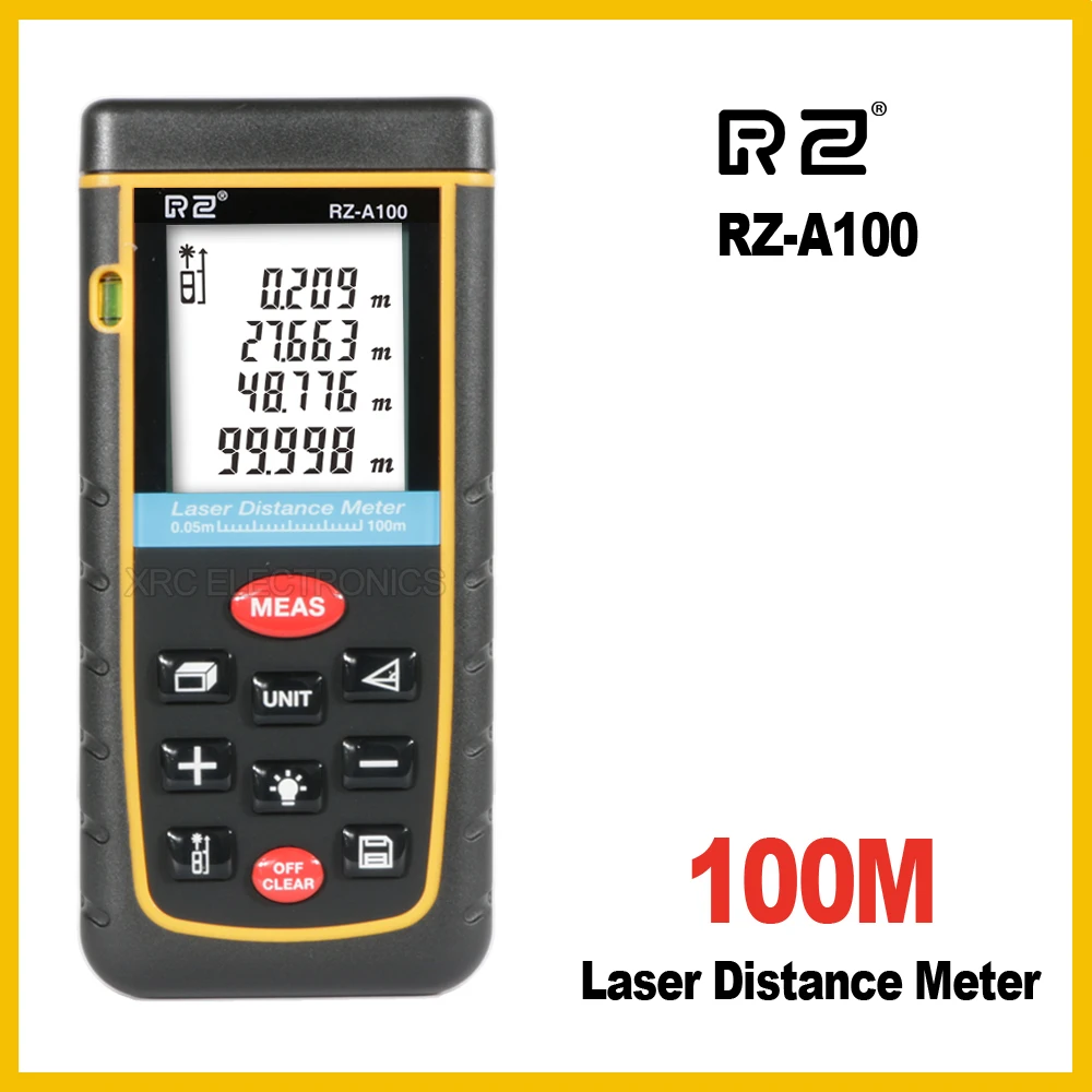 40m-100m Digital Laser Distance Meter Measurer Area Volume Range Finder Measure 