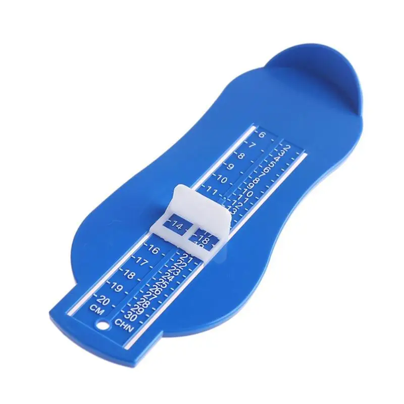 Регулируемый размер обуви шкала длины стопы ребенка ноги измерительный инструмент профессионального питомника стопомер измерительное устройство - Цвет: Синий