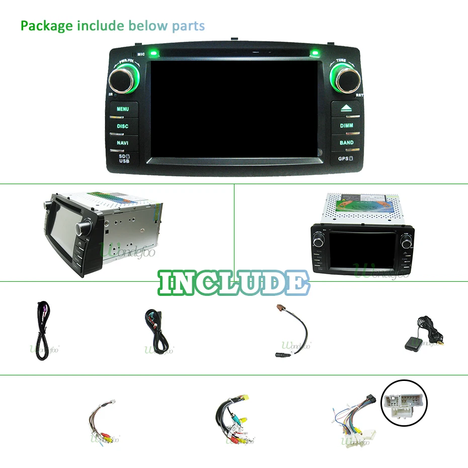 Discount DSP Android 9.0 4G RAM 64G ROM 2 Din Car GPS For Toyota Corolla E120 BYD F3 multimedia player radio stereo auto touch screen 2