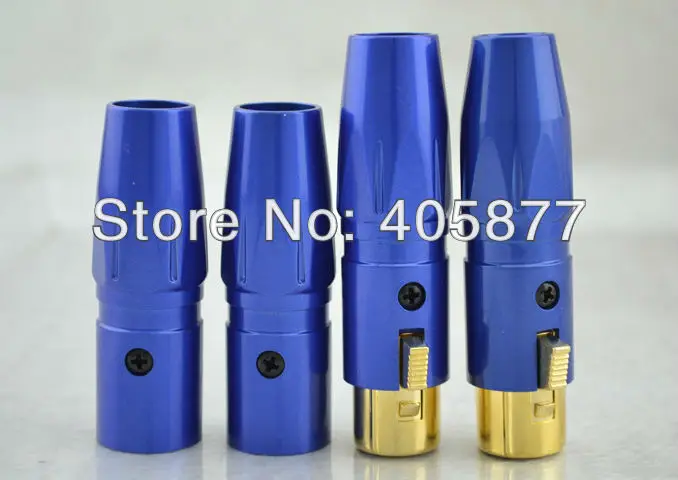 4 шт. позолоченные переходники для микрофона|plug adapter|female plugmale female plug |