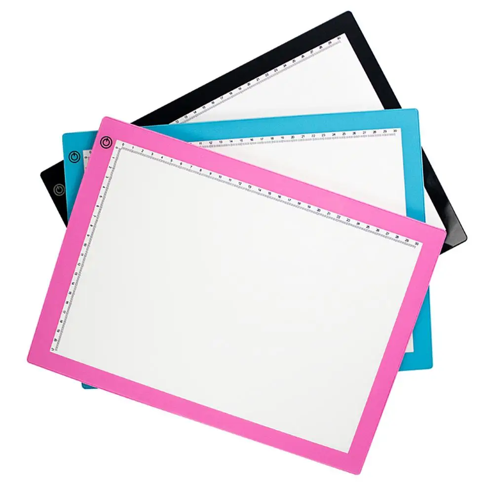 

A4 Super Thin Portable LED Copy Table Painting Board Calligraphy Linyitai Anime Linyi Board A4 LED Tracing Light Box Tracer USB