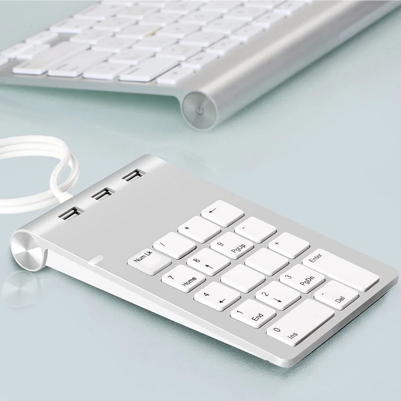 Rocketek USB цифровая клавиатура 18 клавиш с тремя 2.0 концентраторы для мини цифровой