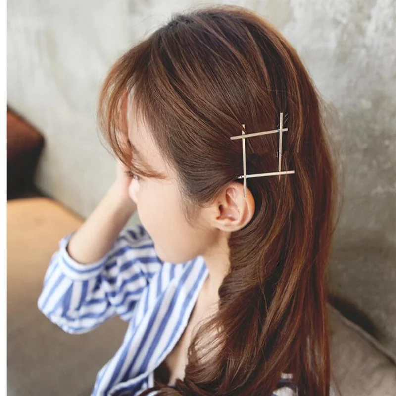 1 PC New Fashion Women Girls Hairpins Girls Geometry Cute Hair Clip Delicate Hair Pin Hair Decorations Jewelry Accessories 1 PC New Fashion Women Girls Hairpins Girls Geometry Cute Hair Clip Delicate Hair Pin Hair Decorations Jewelry Accessories