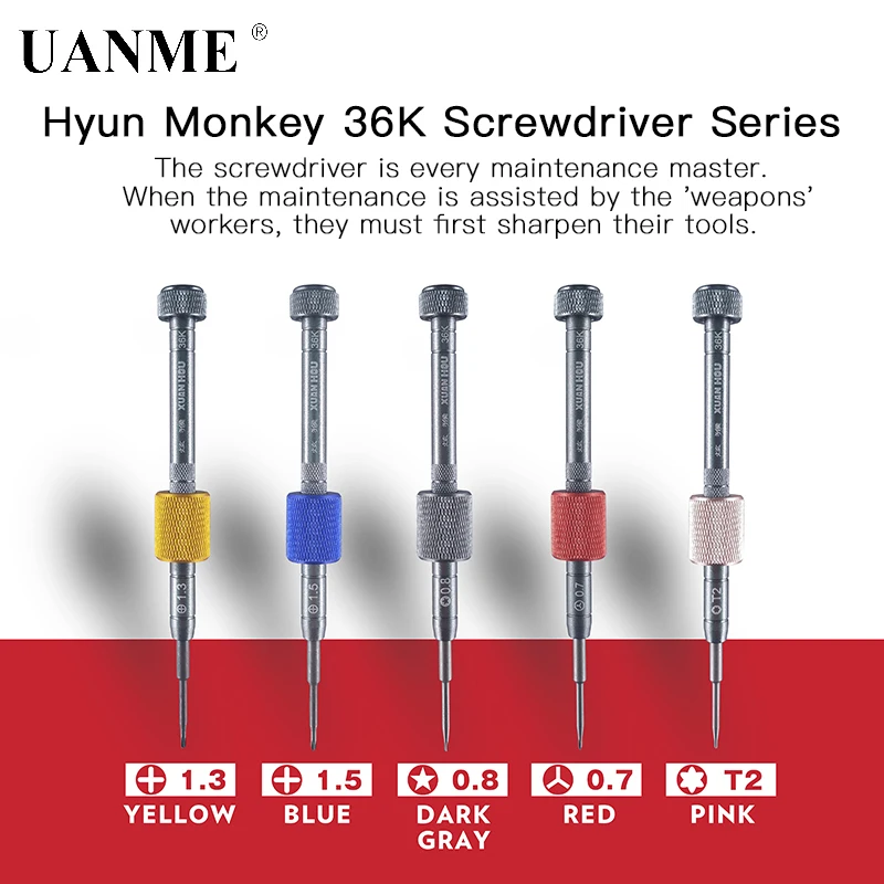 

UANME Monkey 36k Screwdriver series Precision Screwdriver Set For iPhone Samsung Xiaomi Repair Opening Tools