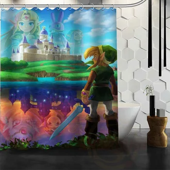 

Best Nice Custom The Legend Of Zelda Shower Curtain Bath Curtain Waterproof Fabric Bathroom MORE SIZE WJY&17