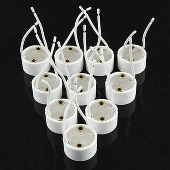 

10PCS LED Strip Connector GU10 Socket For Halogen Ceramic Light Bulb Lamps Holder Base Wire Connector lamp holder