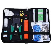 Networking Computer Maintenance Tool Kit Kabel Tester Crimper 50 RJ45 Cat5 Cat5e Stecker 10 Stücke RJ45 Zugentlastung Boot