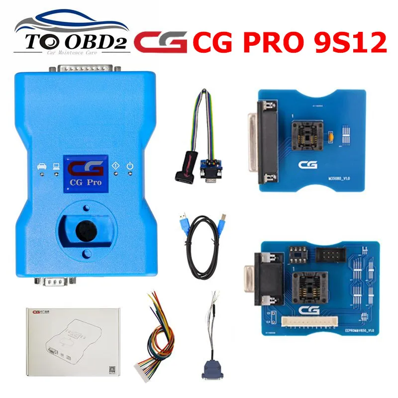

CG Pro 9S12 Key Programmer the next generation of CG-100 CG100 for BMW /Mercedes /benz With CAN V2.1/35160WT/3 IN 1 Adapter