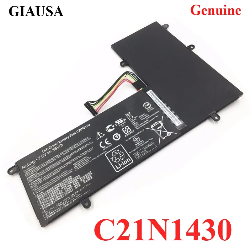 GIAUSA подлинный C21N1430 Аккумулятор для ASUS ChromeBook C201 C201P C201PA C201PA5 C201PA_C-2B | Компьютеры и