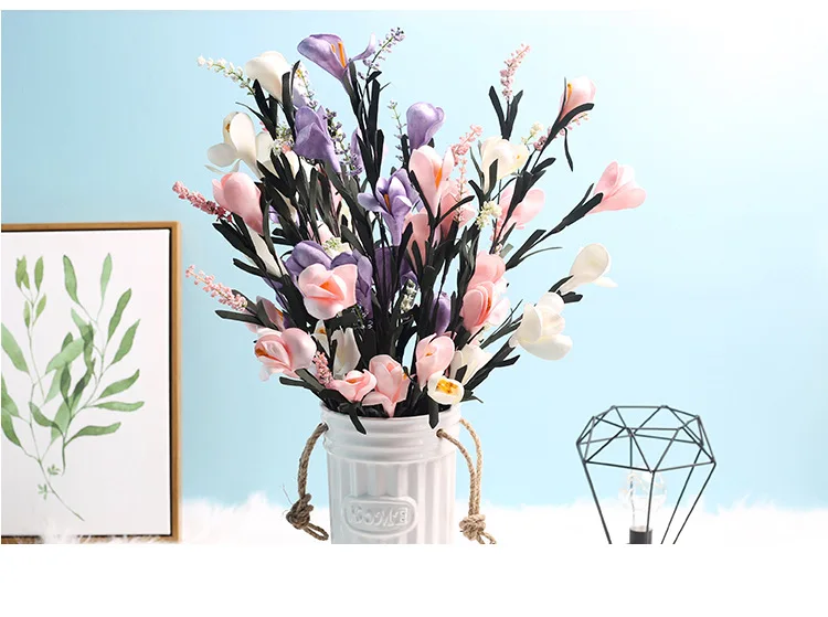 Импортные товары отличный продукт искусственная Магнолия букет цветов Свадебный семейный стол Живое украшение комнаты своими руками поддельный цветок
