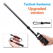 ABBREE SMA-Female VHF UHF Dual Band 144/430 МГц Складная тактическая антенна для рации Baofeng UV-5R UV-82 Kenwood TK-3207