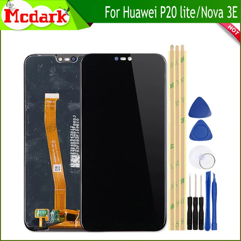 

LCD Screen For Huawei P20 lite 5.84 Inch Replacement Accessories LCD Display+Touch Screen for Huawei Nova 3E Smartphone