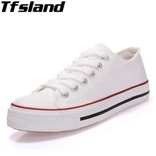 Tfsland/прогулочная обувь; женская парусиновая обувь на плоской подошве; женские белые кроссовки для студентов; женская дышащая обувь на шнуровке; Белая обувь