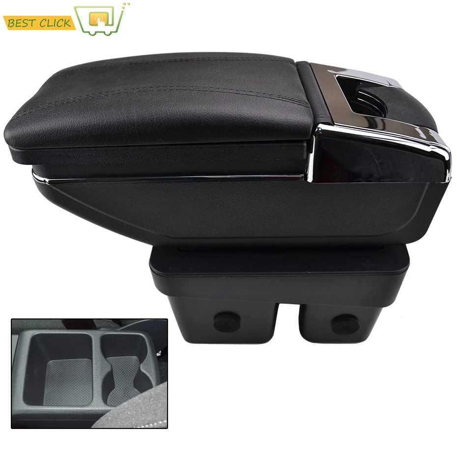 

Arm Rest Rotatable For VW Golf Mk7 7 2013-2017 Center Centre Console Storage Box Armrest 2014 2015 2016