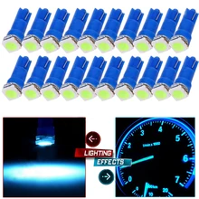 20 Stuks T5 Ijsblauw Dashboard Gauge 5050SMD Led Wedge Lamp Verlichting
