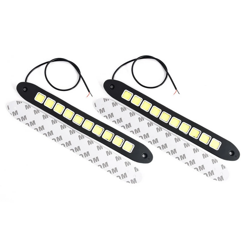 2pcs/set 12V COB LED Flexible Car Styling Daytime Running DRL Fog Light Lamp