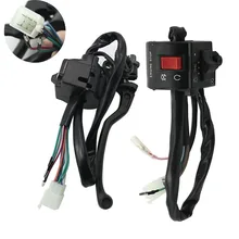 Левый и правый рычаг сцепления для мотоцикла GN125 GS125, переключатель тормоза, рукоятка, переключатель для Suzuki 125cc GN GS 125 Левый и правый рычаг сцепления для мотоцикла GN125 GS125, переключатель тормоза, рукоятка, переключатель для Suzuki 125cc GN GS 125