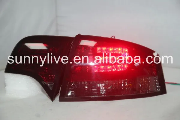 Для Audi A4 b7 светодиодный задний светильник задний фонарь 2005-2008 год темно-красный SN