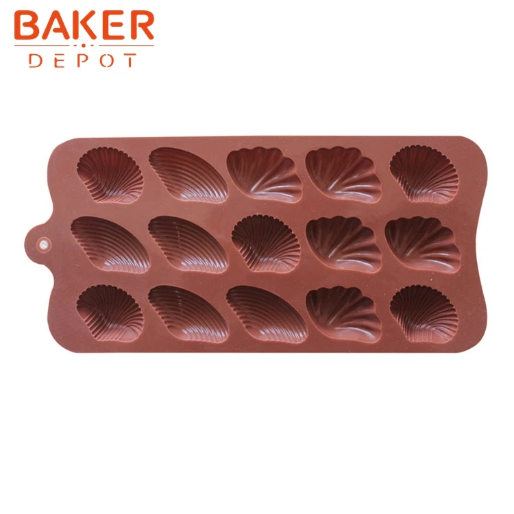 

cake decorating tools Silicone chocolate mold 15 lattices shell mold Sea World ice cube SICM-115-19